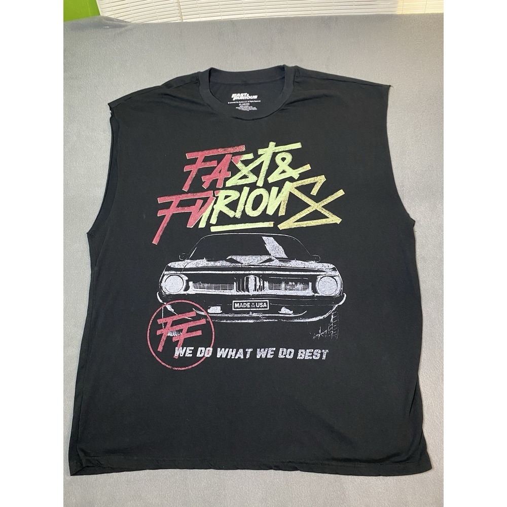 Fast and Furious Men's Muscle Tank Top Size XL (46-48) Blemishes On Back Side